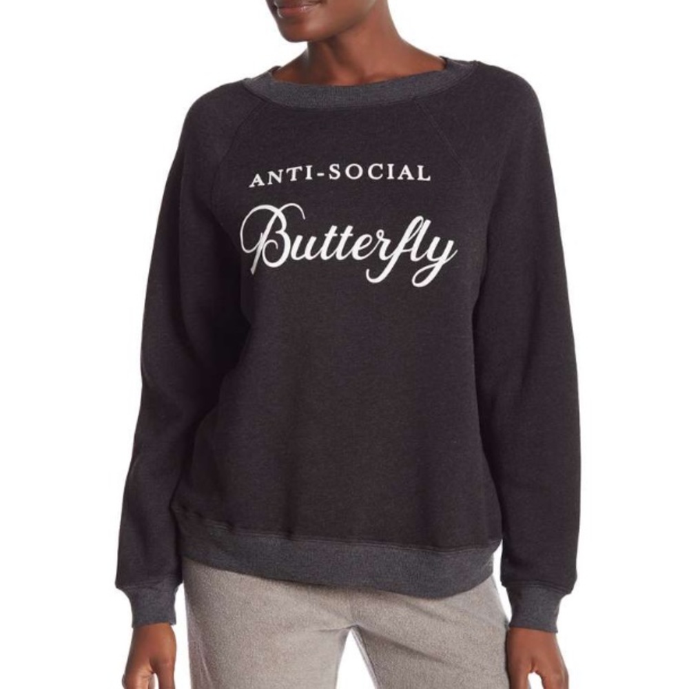 NWT Wildfox Anti-Social Butterfly Jumper!
